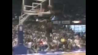 Clyde Drexler One Hand Dunk off Glass 1987