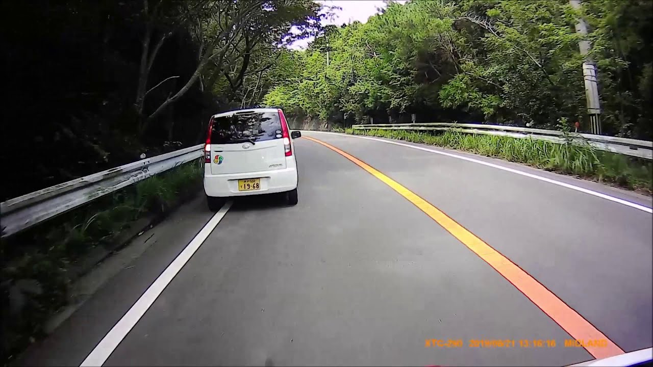 事故の一番多い神戸の国道428号線 MIDLAND XTC290での動画 HONDA CRF250L ...