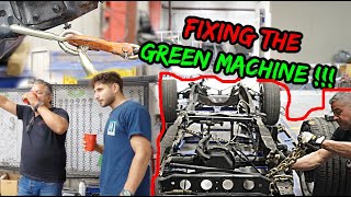 How TO PULL THE FRAME Damage FROM THE C-10 Green MACHINE !!!