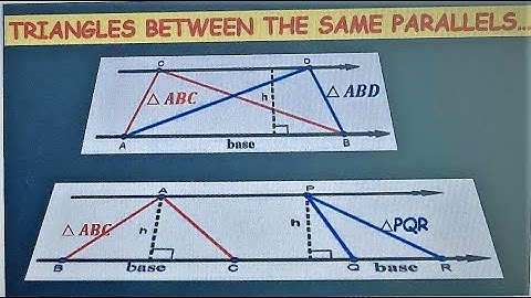 #6 Triangles between parallel lines theorems proof