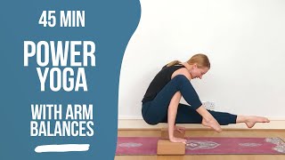 45 Min Power Yoga With Arm Balances & Hip Mobility - Elephant Trunk Pose, Eka Pada Koundinyasana II