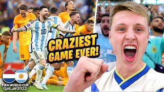 The CRAZIEST Football Match I've EVER SEEN! Argentina vs Netherlands - World Cup 2022