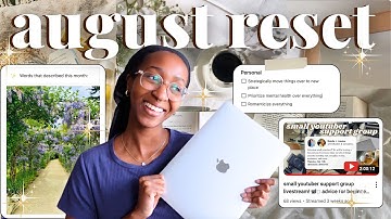 august monthly reset 🌸🦋✨ goal setting, reflecting, & prepping for the new month!