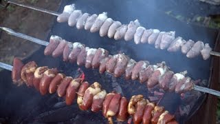 Куриные сердечки на мангале.Три маринада. Куриные сердечки на мангале.Три маринада.