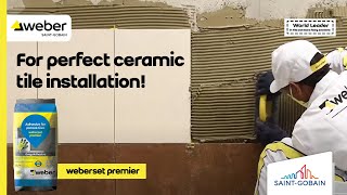 Best Ceramic Tile Adhesive | weberset premier