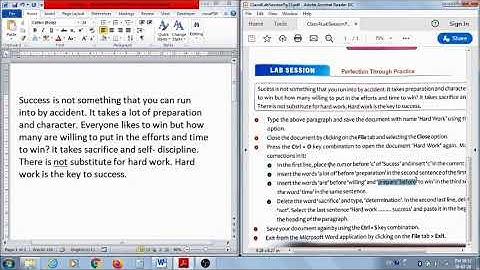 Class 4 Computer Activity 1 (MS Word)