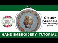 "Otterly Adorable" Hand Embroidery Pattern Tutorial