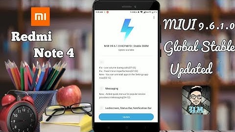 MIUI 9.6.1.0 Global Stable Update🔥for Redmi Note 4 Released | 9.6.1.0