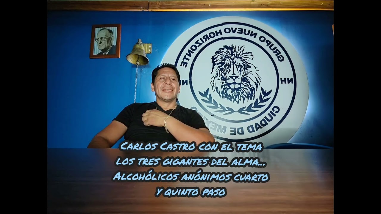 padrino Carlos Castro con el tema los tres gigantes del alma... alcohólicos anónimos