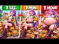 WHAT HAPPENS at 111%?! Rumi Ate TOO MANY Burgers! 🍔😱 | Minecraft Art