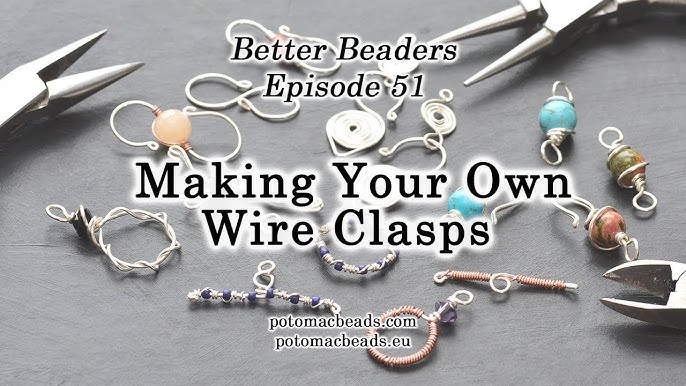 Creating a Wire Pinch Bail - Better Beaders Episode by PotomacBeads 