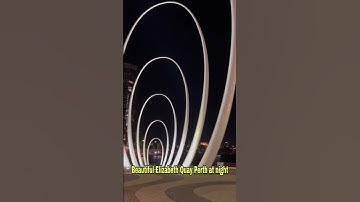 Beautiful Elizabeth Quay Perth at night #shorts