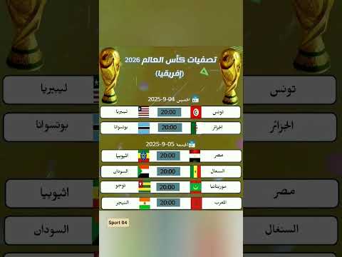 جدول مباريات تصفيات الأفريقية المؤهلة لنهائيات كأس العالم