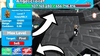 WTF 600K DPS!! ☠ NEW *125% DAMAGE* GLITCH VS *WAVE 200* ENDLESS!!  Toilet Tower Defense (Roblox)