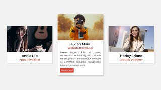 Responsive Profile Card UI Design using HTML & CSS