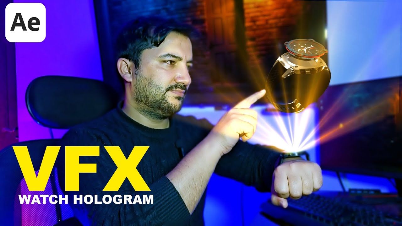 Как создать голографический VFX в After Effects: обучающее видео