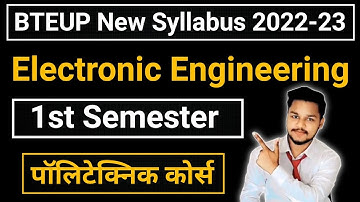 Up Polytechnic 1st Semester 2022-23 Electronics Engineering Syllabus || Subject List