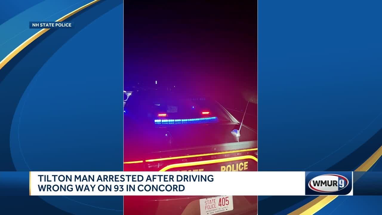 Tilton man accused of driving the wrong way on I-93 - YouTube