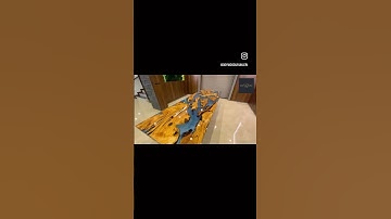 One of the longest amazing resin tables in the world. #resintable #amazing #epoxytable