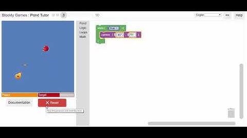Blockly Games - Pond Tutor - Level 3