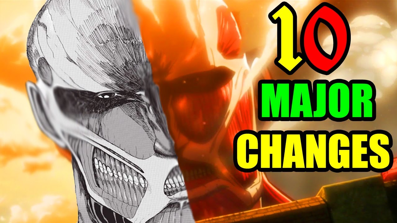 Attack On Titan: 10 Major Things That Completely Changed The Show