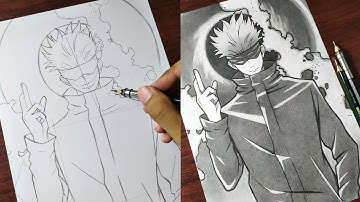 How to Draw "Gojo Satoru (Domain Expansion)" Step by Step (Tutorial) - [Jujutsu Kaisen]