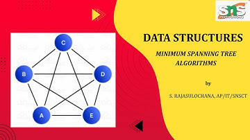 MINIMUM SPANNING TREE - ALGORITHMS | DATA STRUCTURES | SNS INSTITUTIONS