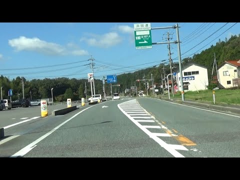 KMT04【車窓倍速】旭町本郷から 県道7号,5号で 金城町七条へ (浜田市 2024.11.3)