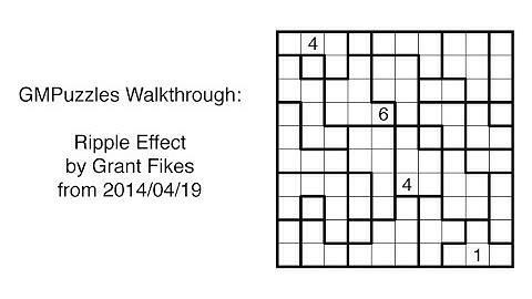 GMPuzzles - 2014/04/19 - Ripple Effect by Grant Fikes