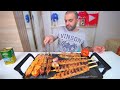 شواء وكل مشاوي كباب وتكة غنم وعجل وطاووق دجاج Mixed Grill Mukbang Eating Show 