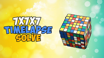 7x7x7 Cube Solve Timelapse