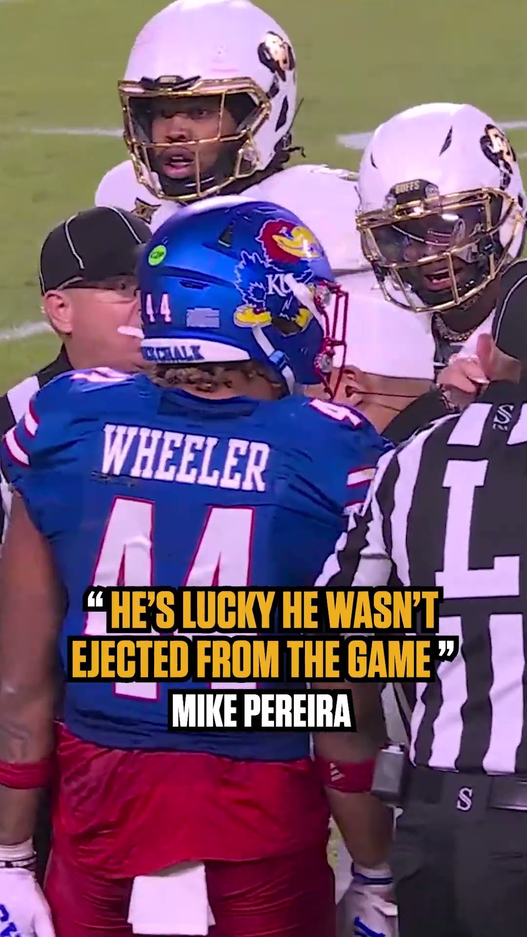 Shedeur Sanders had an encounter with ref ? #cfb #football #colorado