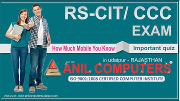 RKCL | RSCIT Internal Assessment 10 | RSCIT Internal exam in Hindi | Working with Mobile Devices