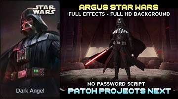 Argus Darth Vader Star Wars Skin Script (Full HD, Full Effect, Full Voice Lines) No Password | MLBB