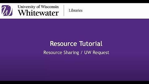 How to use UW Request