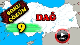 Dağlar Soru Çözümü , Coğrafya Soru Çözümü Kpss Tyt Ayt , Coğrafya Soruları