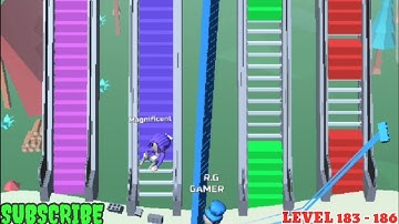 Bridge Race 🤑 All Levels Gameplay | Walkthrough Android,ios | No Commentary Gameplay,Level 183 - 186