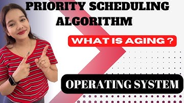 PRIORITY SCHEDULING ALGORITHM | PREEMPTIVE TYPE| WHAT IS AGING ? WHY IS AGING USED?| AISHWARYA UTALE