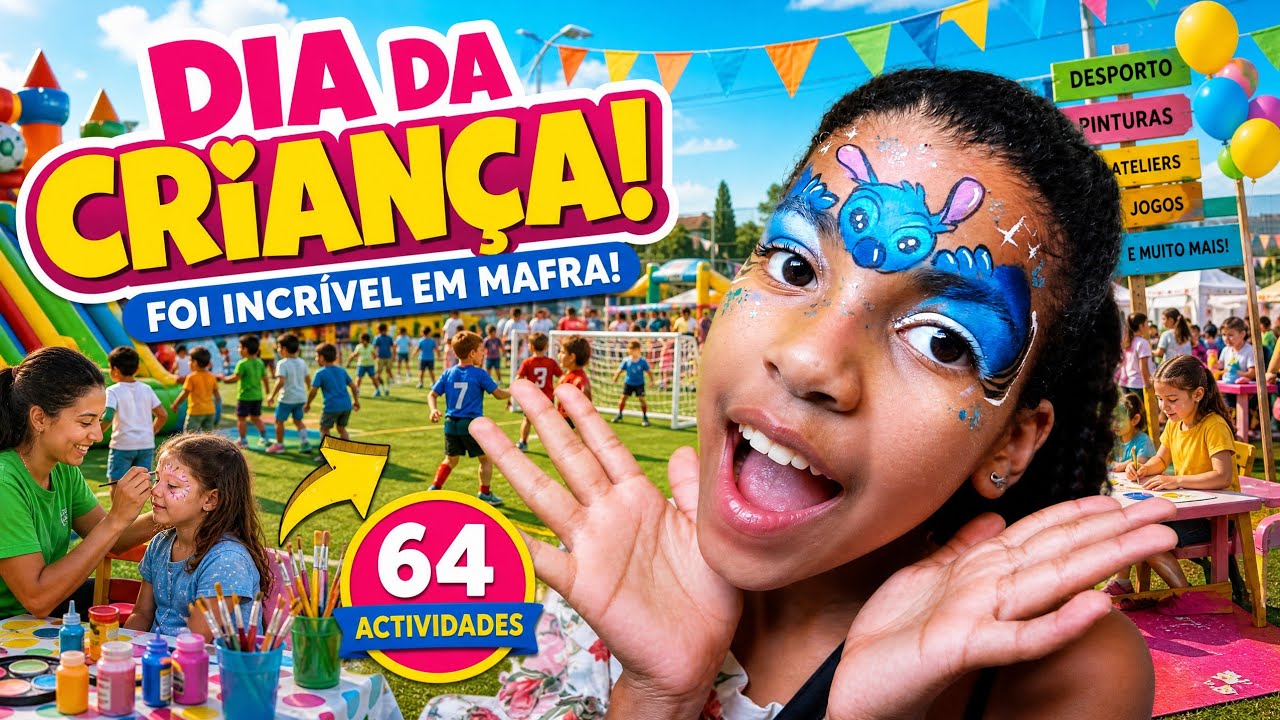 FOMOS À FESTA DO DIA DA CRIANÇA! 😱🎨⚽ | MAFRA