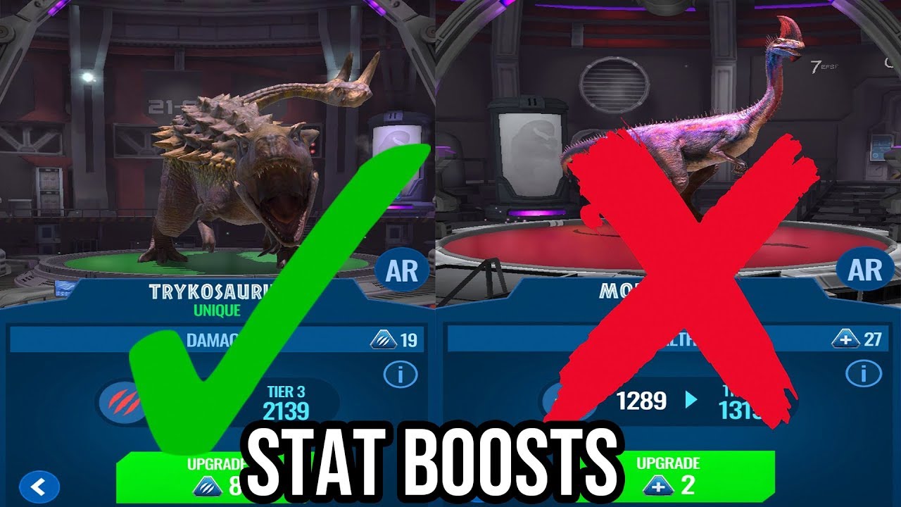 Who should I put boost on for raids? : r/JurassicWorldAlive