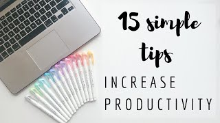 15 Simple PSYCHOLOGICAL Tips to INCREASE PRODUCTIVITY | StudyWithKiki