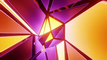 Flying through a tunnel with glowing panels loop animation