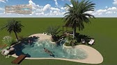proyecto en 3d piscina de arena master