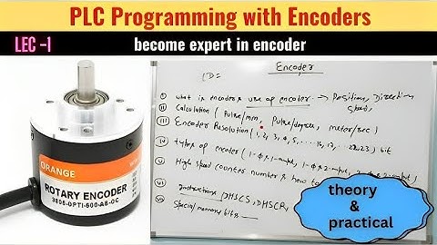encoder plc programming | encoder programming in plc | encoder use in plc |