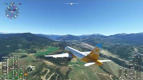 Flight Simulator 2020 Aspen, CO KASE LOC/DME-E Circling Approach RWY 33 Airbus A320neo