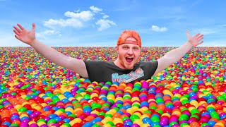 I FILLED THE EARTH WITH BALL PIT BALLS