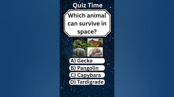 animal survive in space🤔l quiz l general knowledge l English #shorts #tardigrade #trendingshorts
