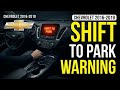 How to Fix Chevrolet Shift to Park Warning (Dead Battery)