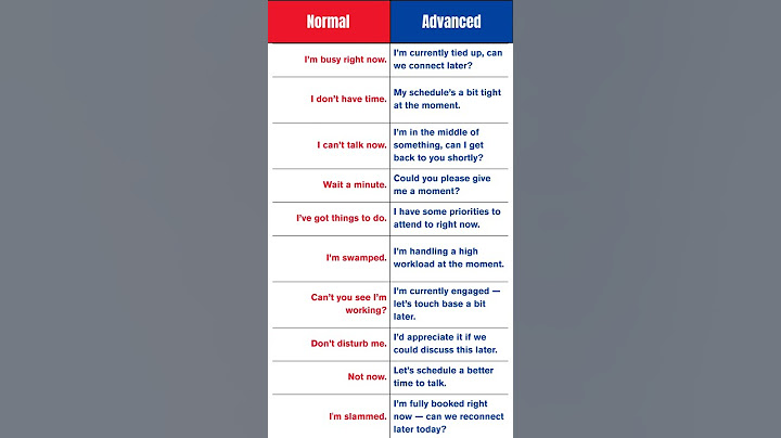 I'm Busy" Sounds Rude 😒 – Say It Better! 🆚 Business English 💼 | Improve Workplace Talk 🔝