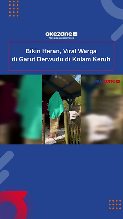 Bikin Heran, Viral Warga di Garut Berwudu di Kolam Keruh #okezone #shorts #viral #garut